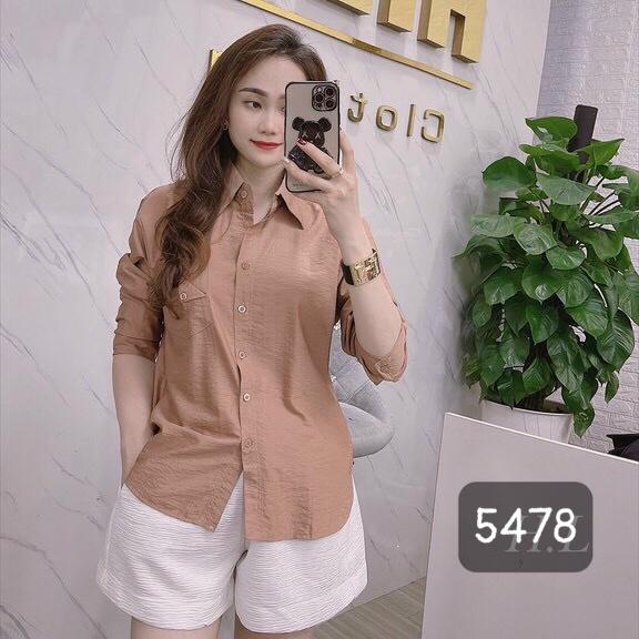 Áo Sơ Mi BIG SIZE Tay Dài Trơn 5478