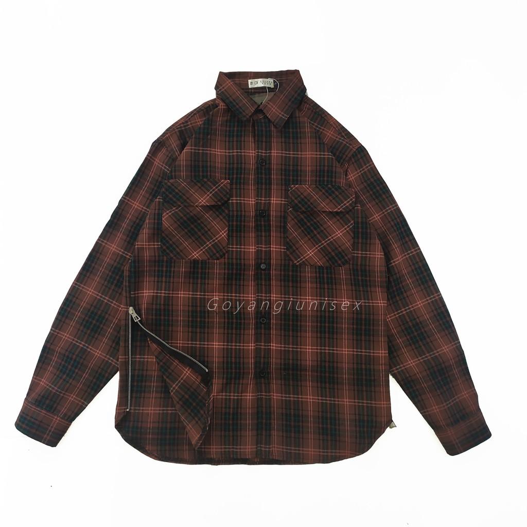 Áo Flannel zip sườn 3 màu mới cực chất