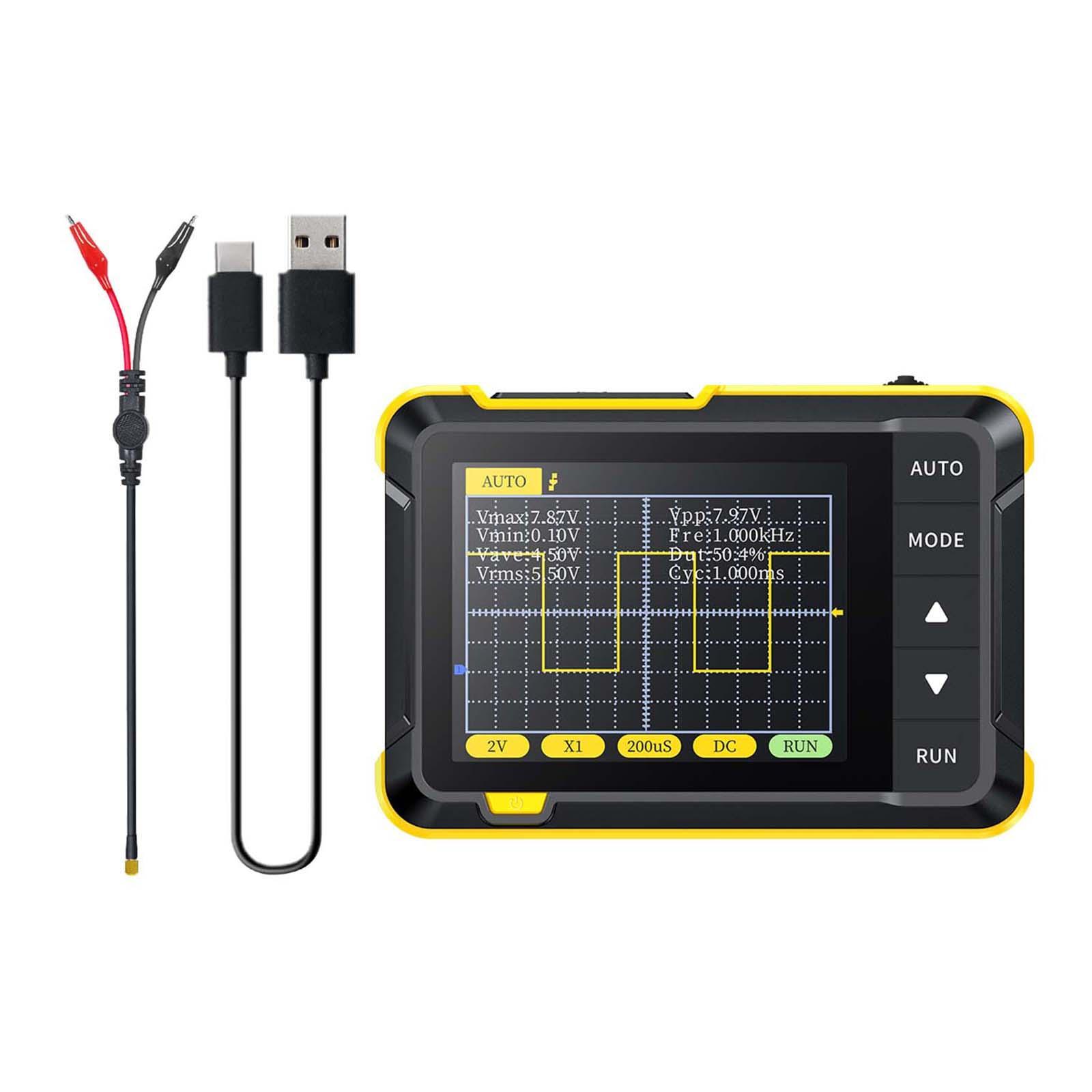 Handheld Digital Oscilloscope 200KHz 400V for Electronic Repair DIY Teaching