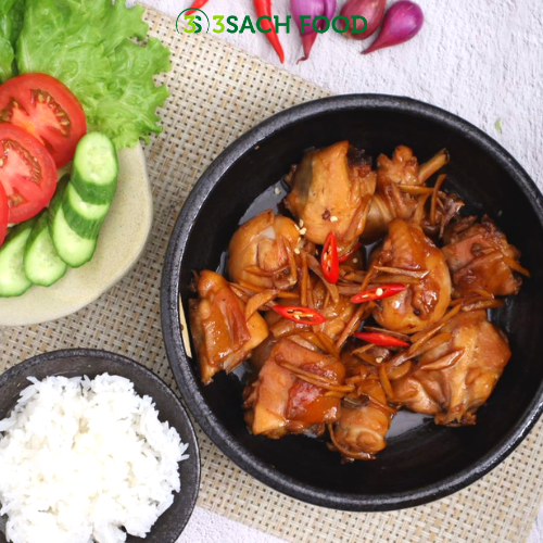 Đùi Góc Tư Gà Kho Gừng