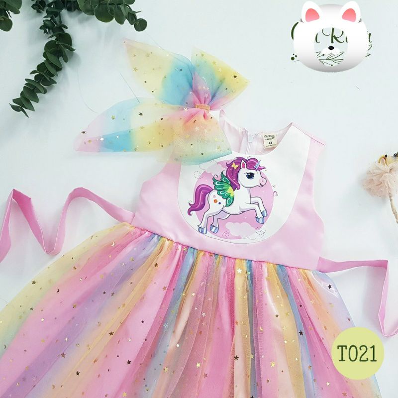 ĐẦM CÔNG CHÚA NGỰA PONY CHO BÉ GÁI TỪ 8-30KG [SIÊU SALE] HÀNG THIẾT KẾ CAO CẤP