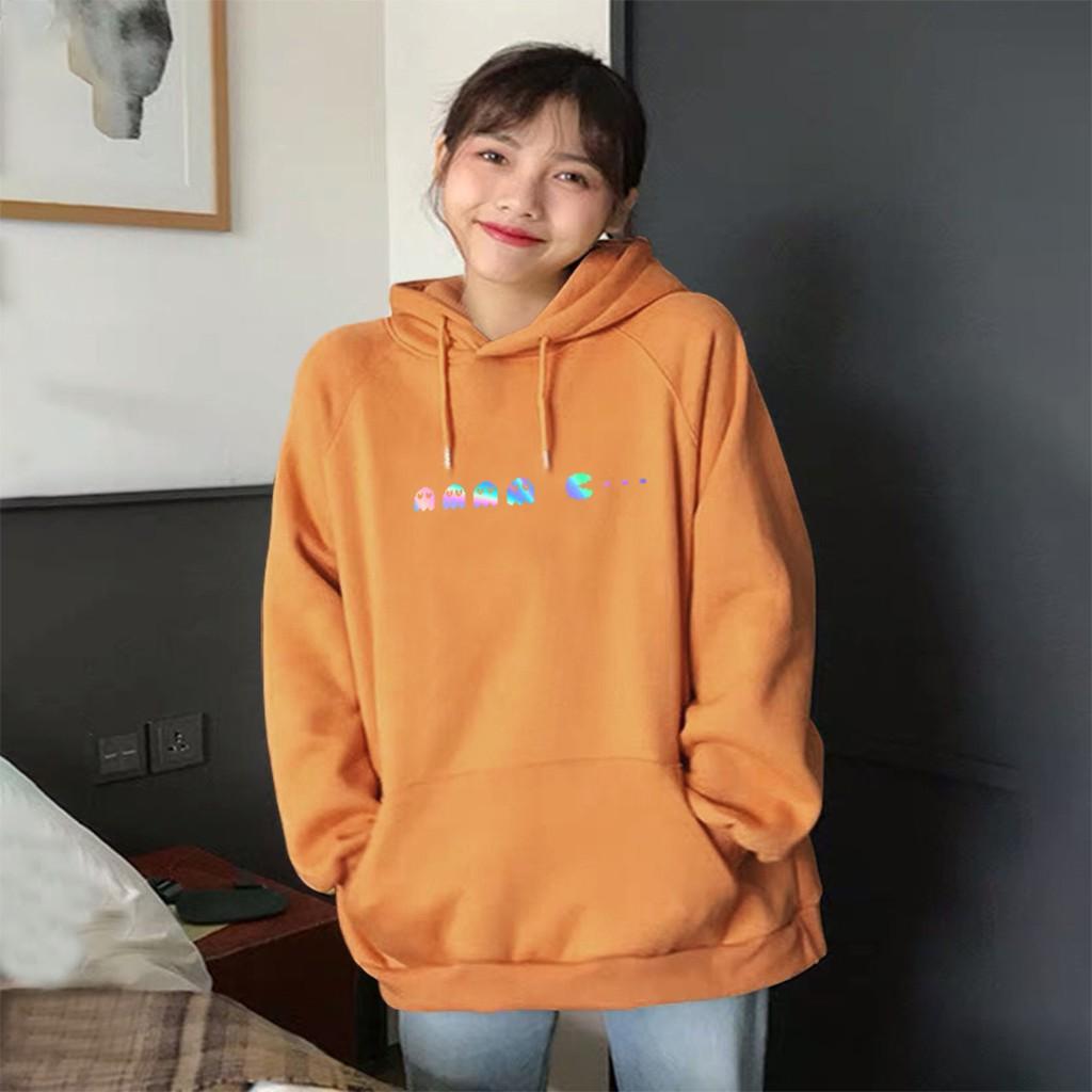 Áo hoodie Unisex dạ quang - Áo khoác nỉ phản quang họa tiết Game over in cao cấp