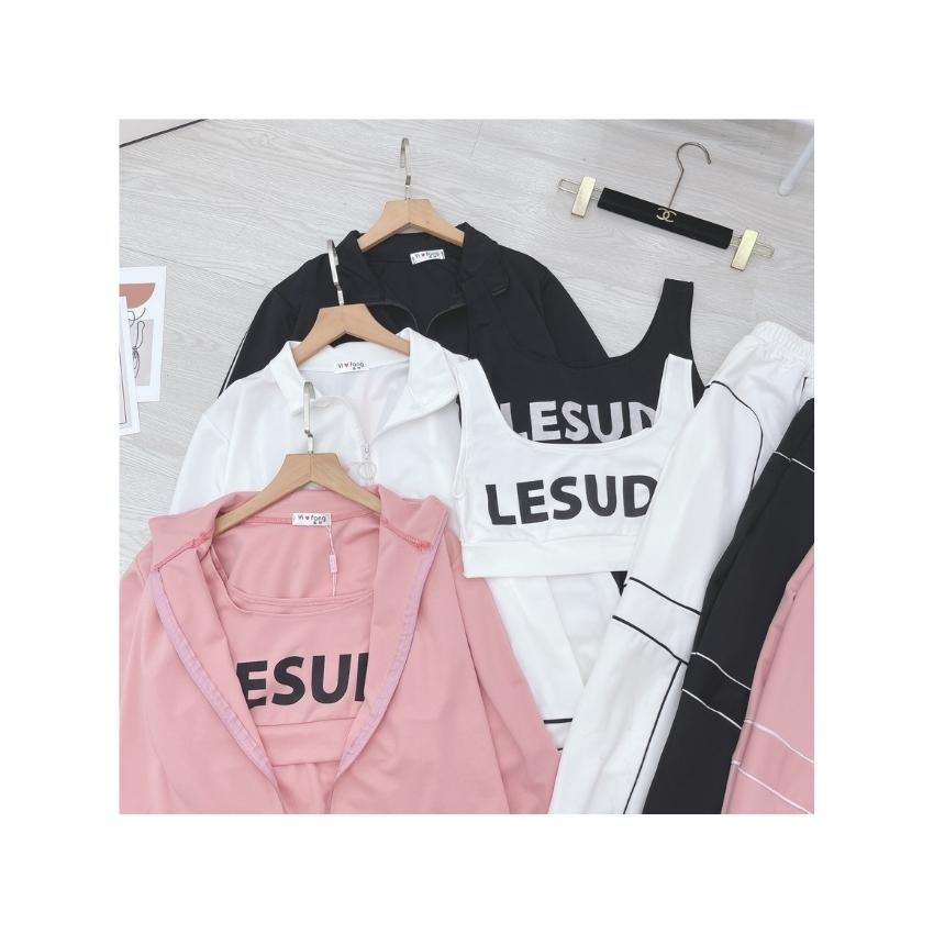 SET BỘ THỂ THAO LESUD VIỀN MÍ 3 MÀU