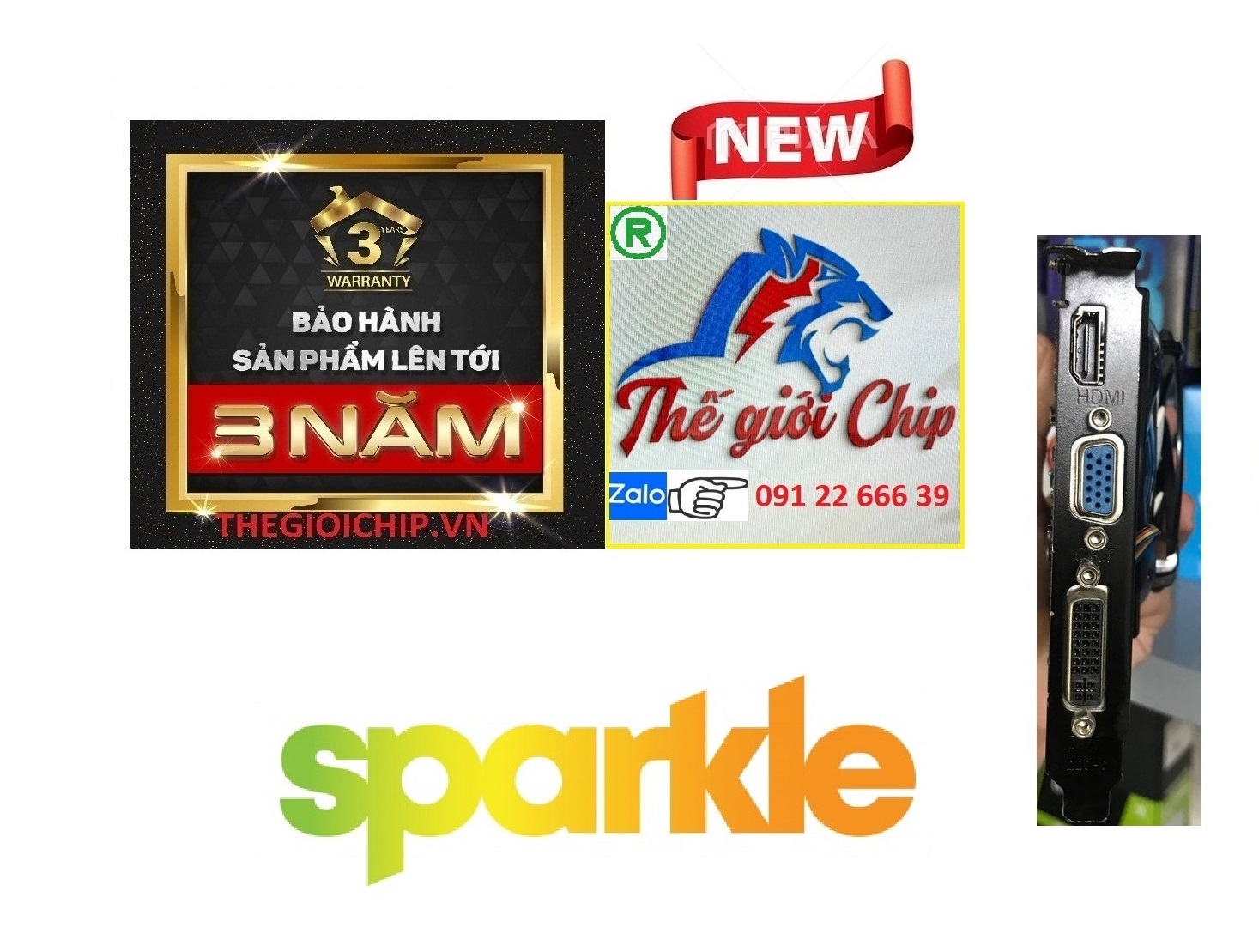 VGA Sparkle NVIDIA GeForce GT 740 1GB/DDR5 - HÀNG NHẬP KHẨU