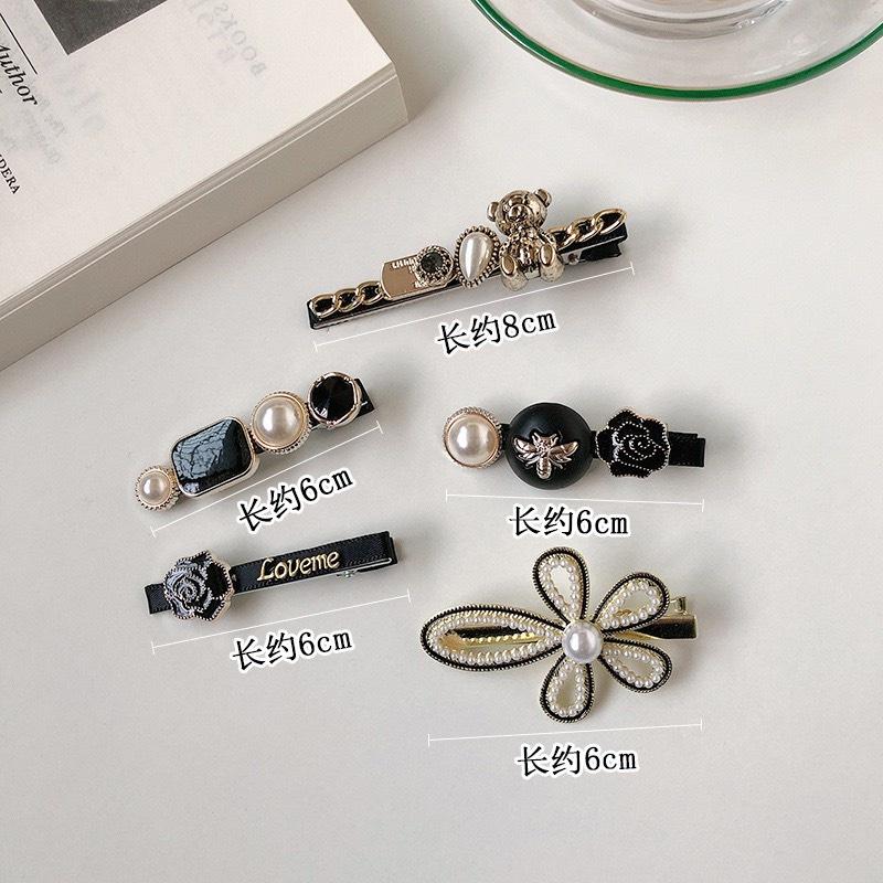 SET 5/6 - KẸP ĐÍNH NGỌC PHONG CÁCH TIỂU THƯ SANG TRỌNG - NUNAM SHOP