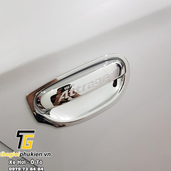 Bộ ốp tay nắm, hõm cửa xe Mitsubishi Attrage mạ Crom