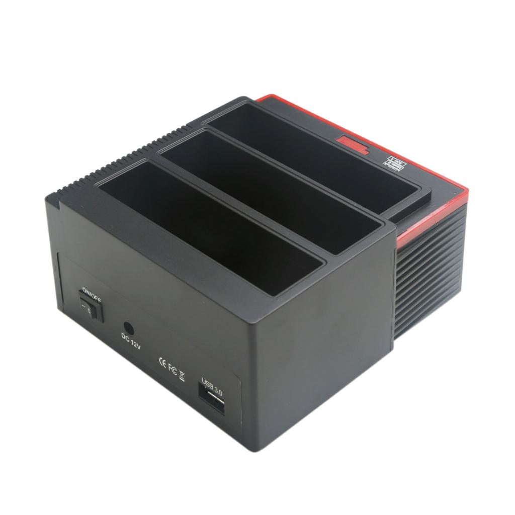 USB3.0 Docking Station 2.5/3.5'' SSD HDD SATA IDE Card Reader Dock Box EU