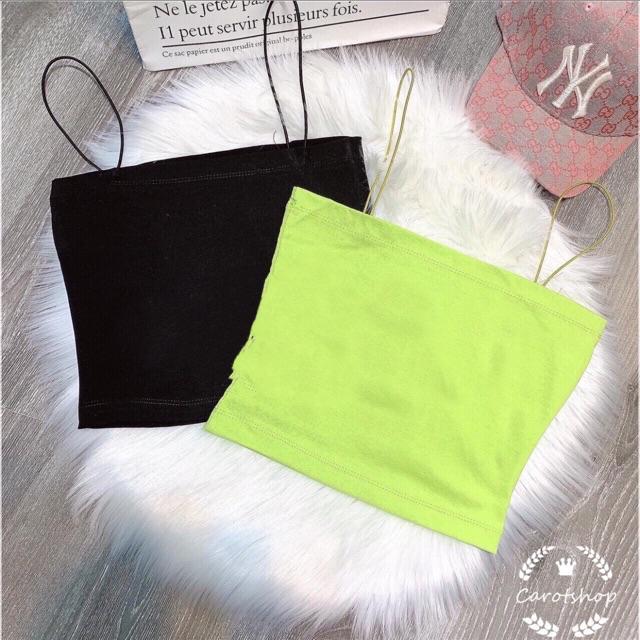 Áo 2 dây croptop dây bún siêu xinh - Carotshop - Freesize dưới 51kg