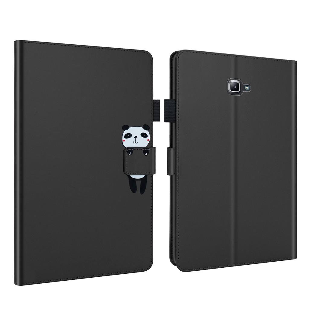 Flip Case For Samsung Galaxy Tab A 10.1 SM-T580 SM-T585 Casing Flexible Soft Silicone Premium PU Leather Wallet Shell Flip Cover with Card Holder Tablet Case