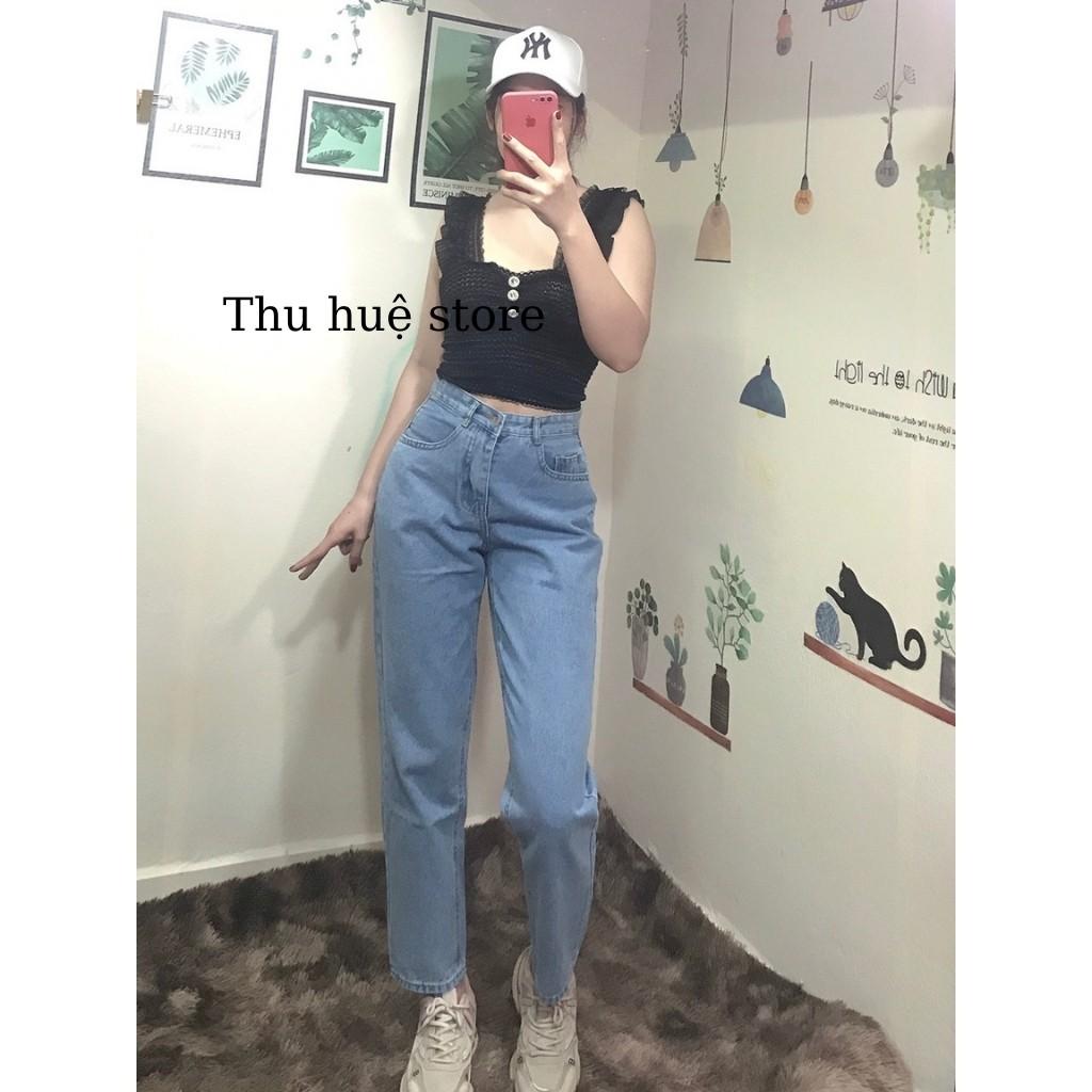 Quần Baggy Jean Nữ From Chuẩn Mẫu Kèm Ảnh Thật 100%