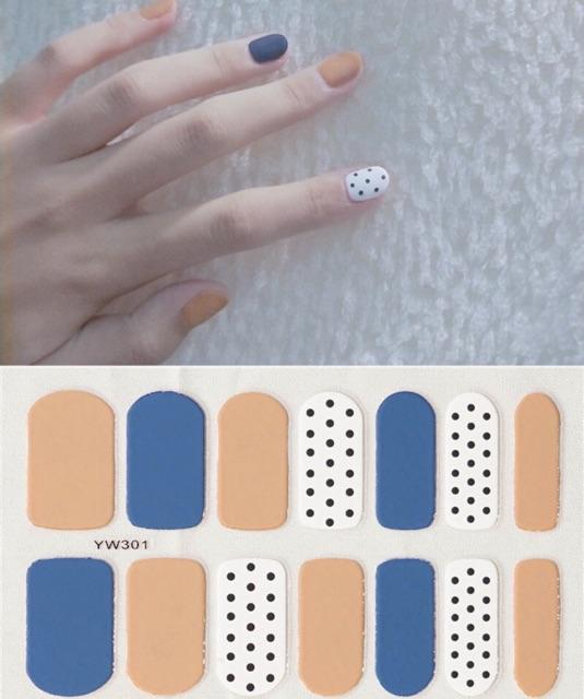 Set dán móng tay nails dán nghệ thuật nhiều màu - có ngay bộ móng đẹp trong 5 phút (Nail wraps / Nail stickers) CAM04