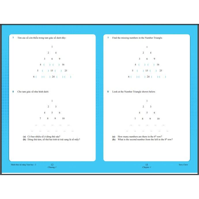 Sách Đánh Thức Tài Năng Toán Học 2 và 3, Bộ 2 cuốn toán lớp 2,3,4 ( 8-10 tuổi )
