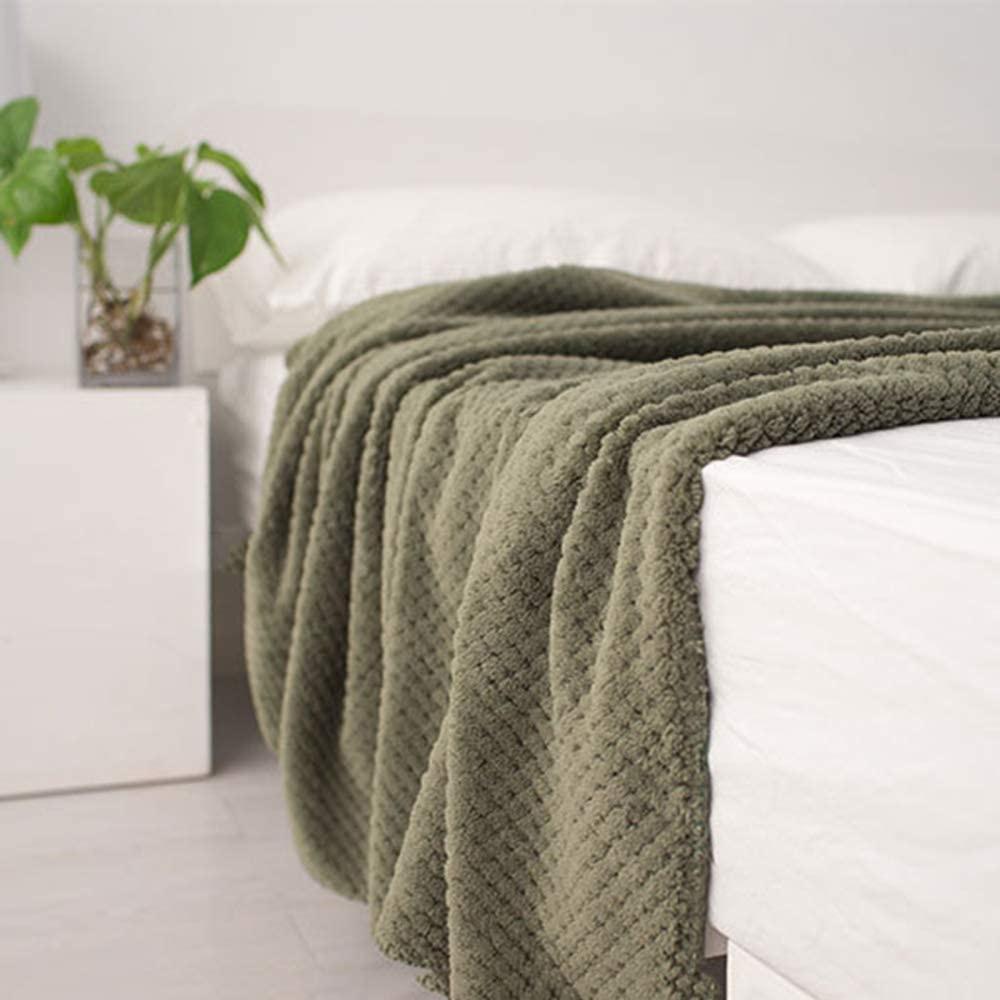 Mền lông cừu Thái Lan cao cấp 1m7 x 2m - Vân Hạt Bắp - Mền ngủ / Mền văn phòng hiện đại
