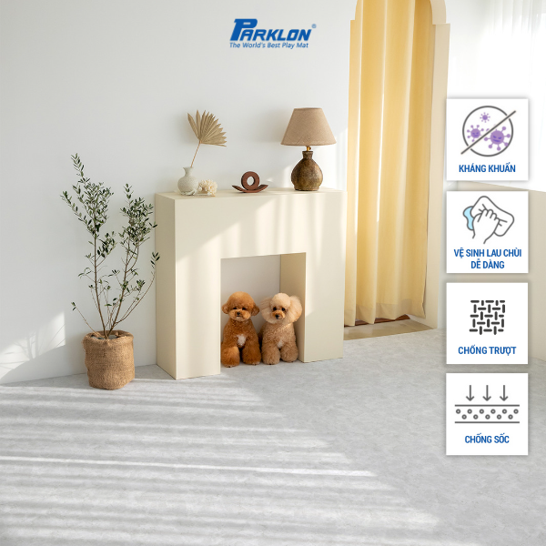 Thảm Thú Cưng Cao Cấp Parklon Hoa Văn Vân Đá Hoa Cương Vằn Chính Hãng Hàn Quốc cm Chống Bụi Kháng Khuẩn Khử Mùi Chống Ồn Chống Trượt Chống Sốc
