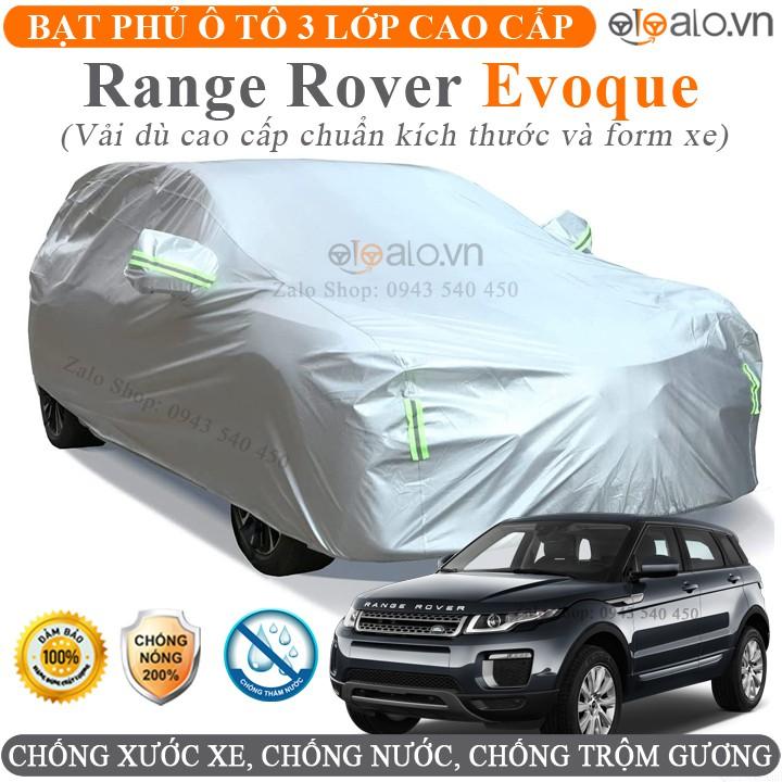 Bạt che phủ xe ô tô Range Rover Evoque vải dù 3 lớp CAO CẤP BPXOT - OTOALO