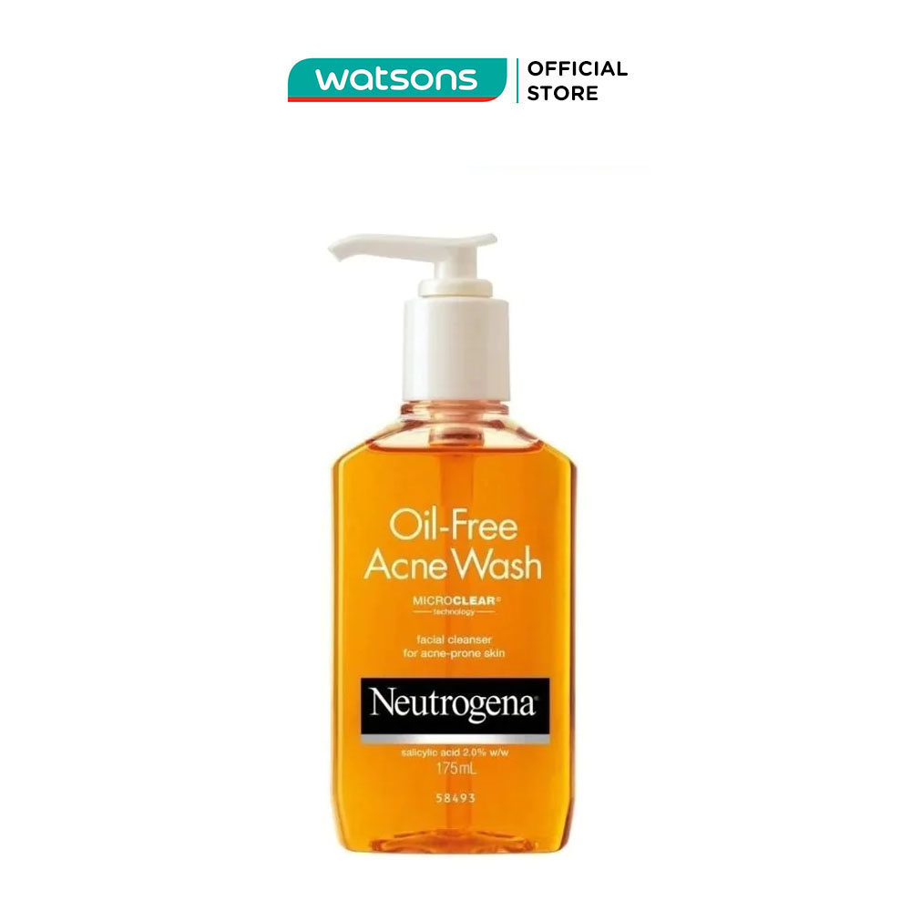 Sữa Rửa Mặt Neutrogena Cho Da Mụn Oil-Free Acne 175ml