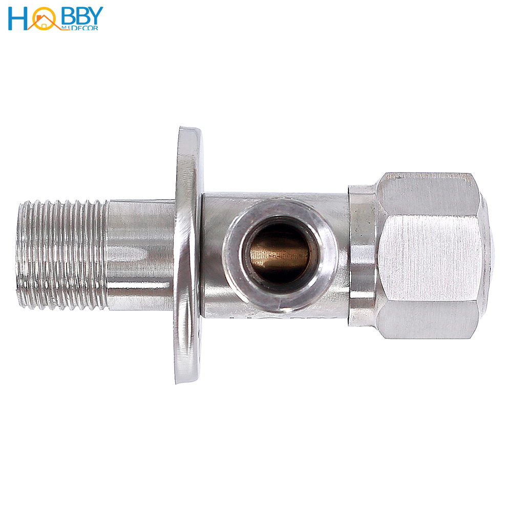 Van chia nước chữ T thành 2 dòng nước Inox 304 Hobby Home Decor DNT1 ren nối 21mm