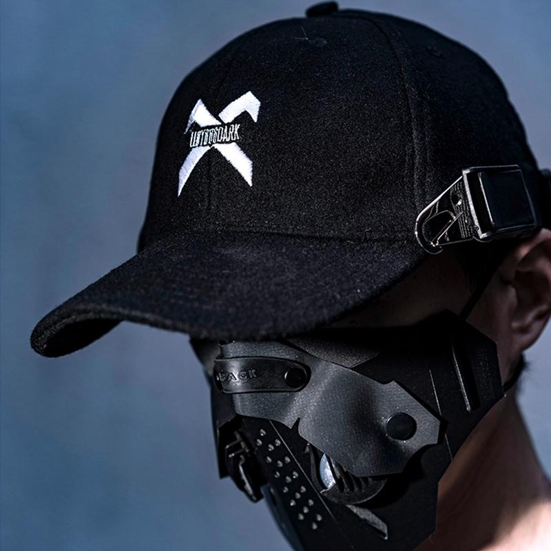 Techwear Bóng Chày Dạo Phố Unisex Nam Nữ Thêu Chữ Nữ Snapback Chiến Thuật Hip Hop Xương Có Thể Điều Chỉnh Gorra Khoác Nón