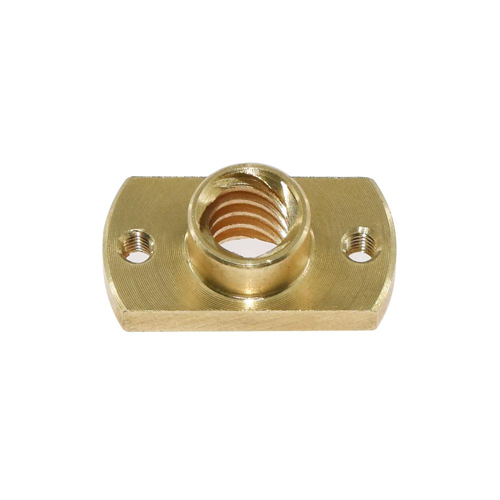 T8 chống lưng dẫn 2 mm/8 mm bằng đồng thau/đai ốc được sử dụng để nâng cấp máy in 3D ender 3 cr-10 acme ren