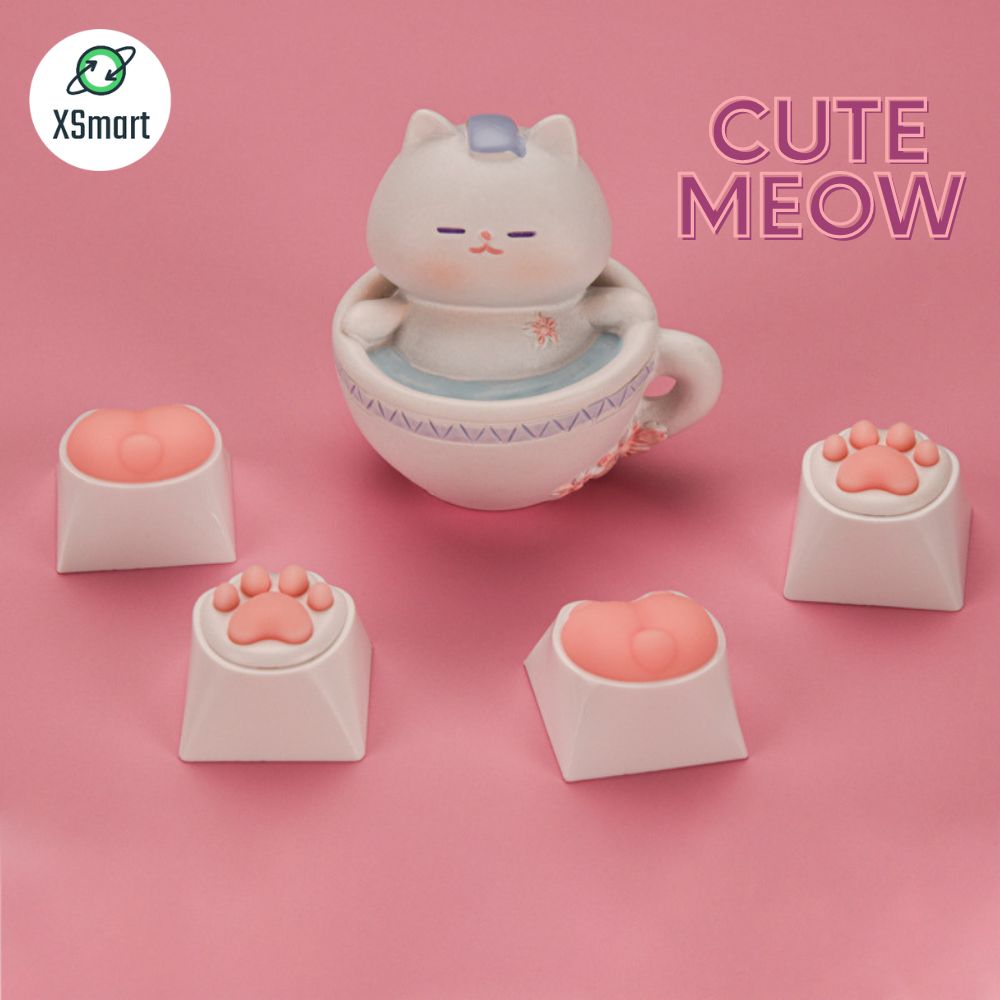 Hình ảnh Keycap Lẻ Siêu Dễ Thương CUTE Cao Cấp Phủ Silicon Full Box Custom - Hàng Chính Hãng