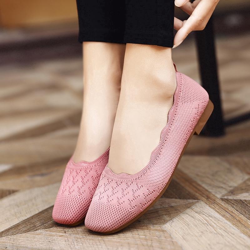 2020 Fashion women outdoor soft running sneakers casual flat shoes