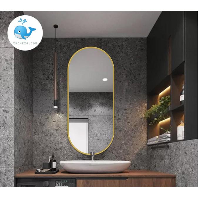 GƯƠNG NỘI THẤT VIỀN KIM LOẠI DÁNG CON NHỘNG GTR099