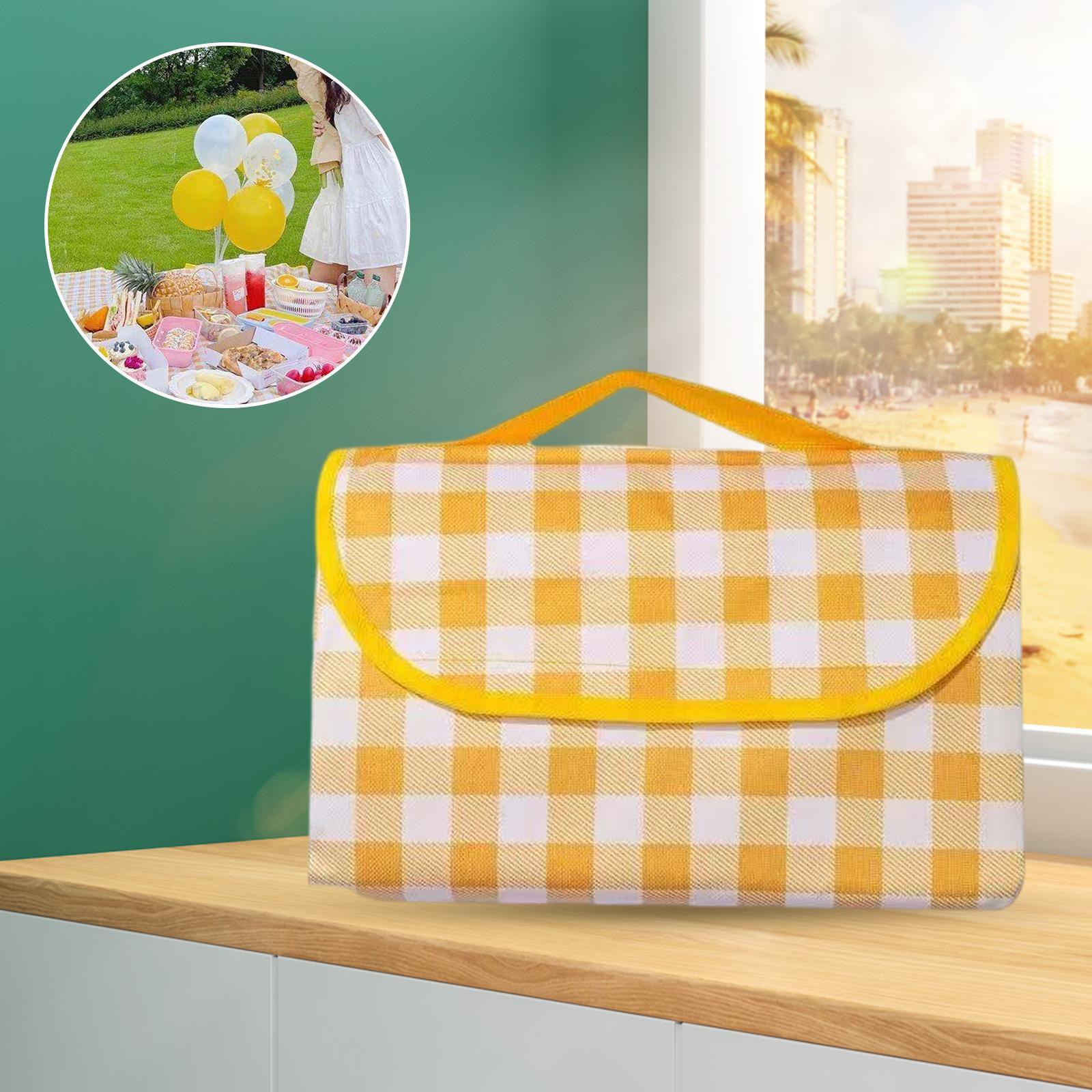 2x2M Picnic Blanket Waterproof Portable Large Sand Proof Beach Mat for Outdoor Camping