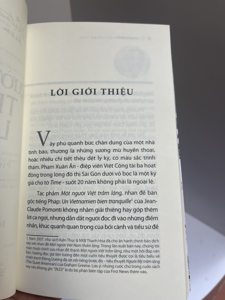 MỘT NGƯỜI VIỆT TRẦM LẶNG (Phạm Xuân Ẩn, Điệp viên thách thức nước Mỹ!) - Jean Claude Pomonti – Nguyễn Văn Sự dịch – First News