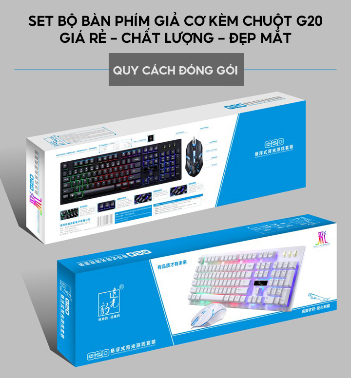 Bộ Bàn Phím Gaming Kèm Chuột Có Dây Set Bộ Giá Rẻ Ship Ngay Trong 2 Giờ Dùng Cho Pc Laptop