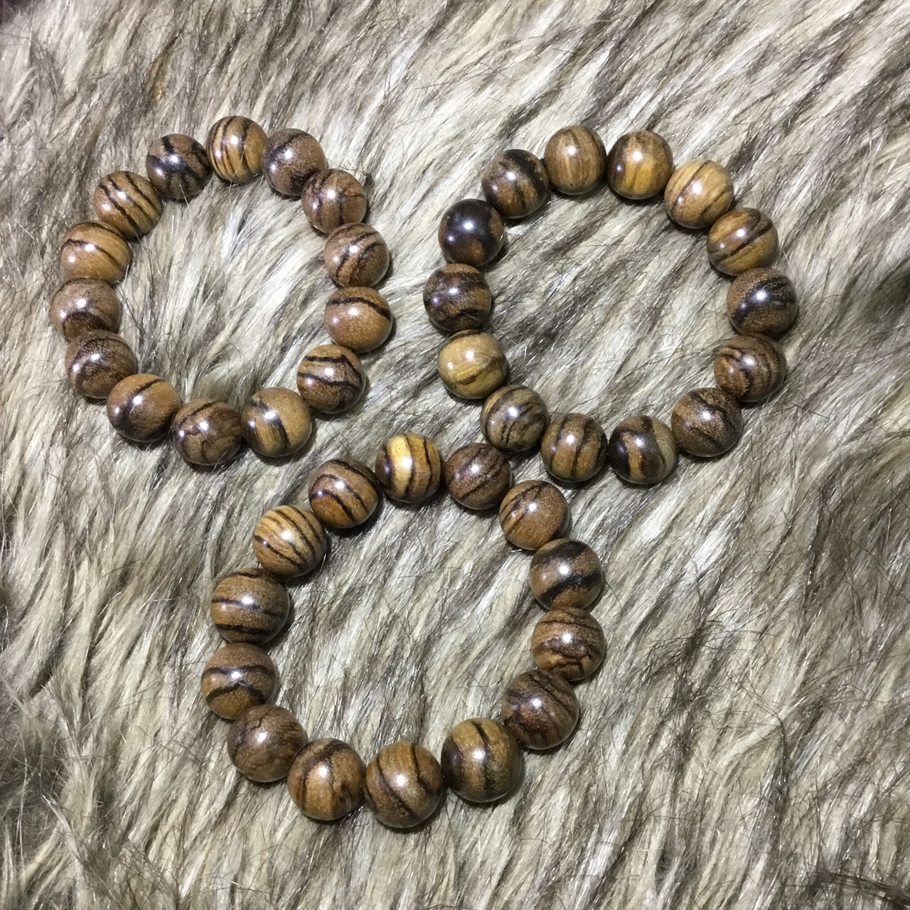 Vòng tay trầm hương Zebra Gaharu Indo đủ size