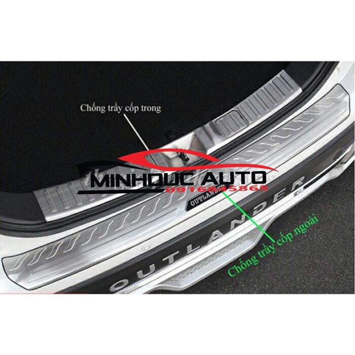 Chống trầy cốp trong ngoài inox dành cho  xe Outlander