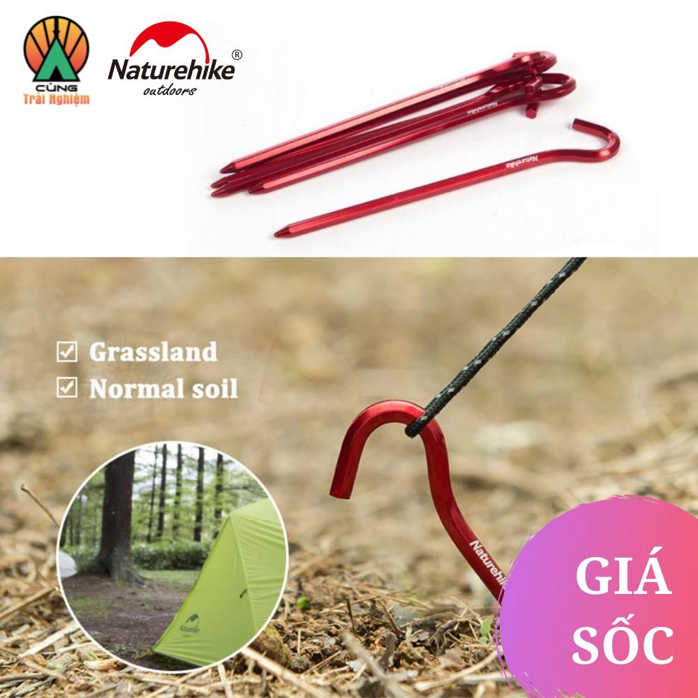 Bộ 6 Móc Lều Cắm Trại Naturehike NH17D027-D bằng Hợp Kim Nhôm