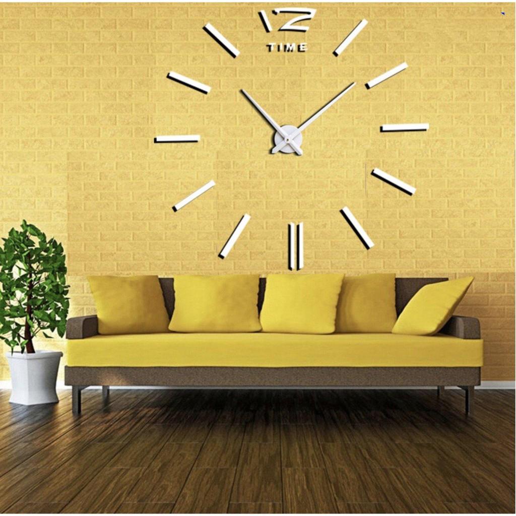 Đồng hồ dán tường trang trí Mirror Clock 12 European - Gia dụng SG