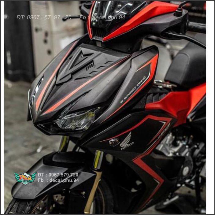 Tem Rời Winner X đen nhám chỉ đỏ