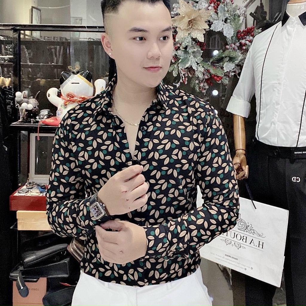 ÁO SƠ MI NAM TAY DÀI CHẤT LỤA MỀM - HOẠ TIẾT CỰC ĐỘC ĐÁO