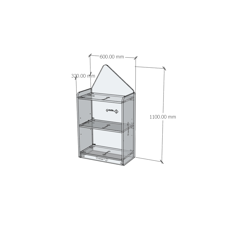 [Happy Home Furniture] KID, Kệ lưu trữ cho trẻ em, 60cm x 32cm x 110cm ( DxRxC), KSA_052