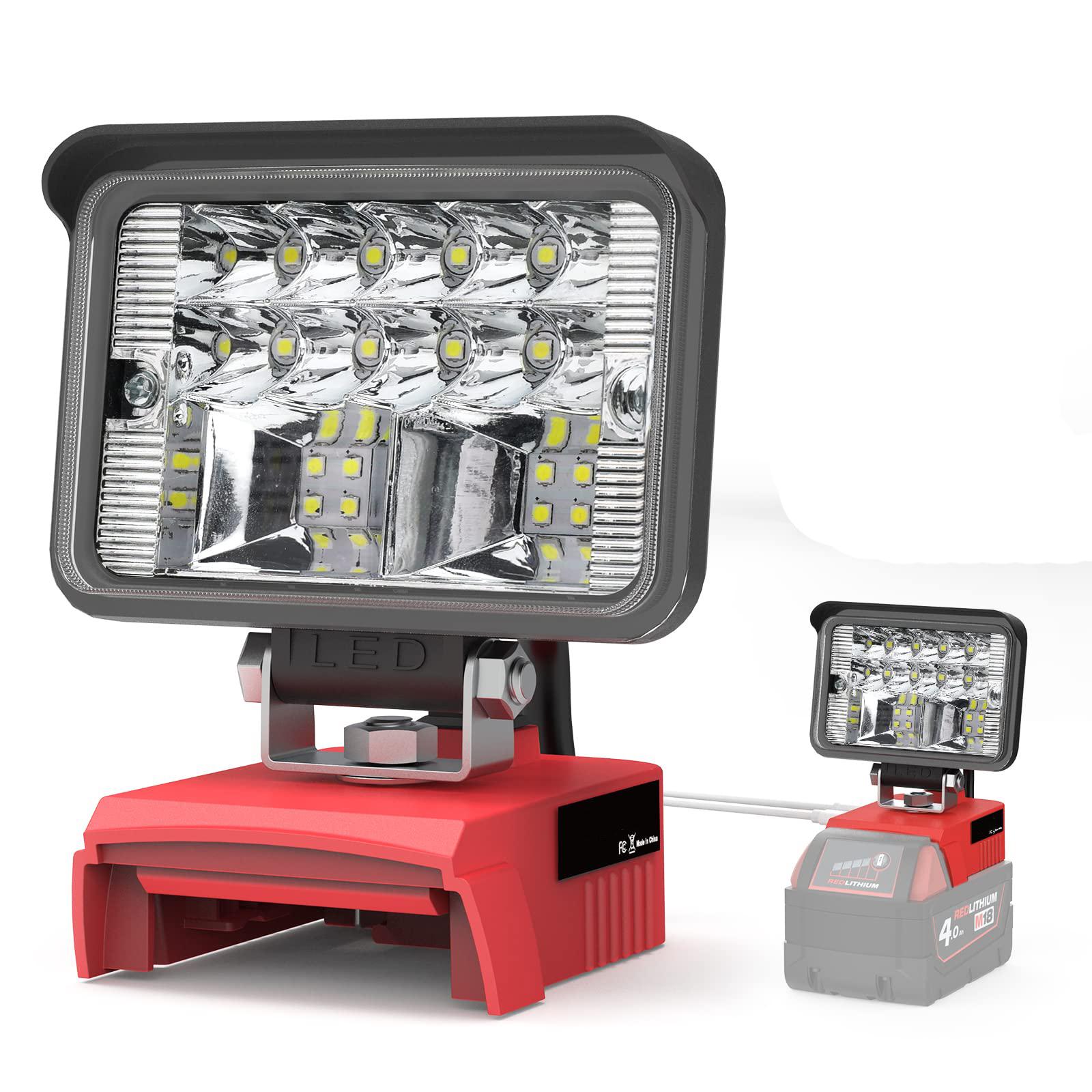Đèn LED Làm Việc Cho Dewalt 20V Chạy Bằng Pin Đèn Cầm Tay Làm Việc Đèn Pin Dụng Cụ Điện Áp Thấp Bảo Vệ
