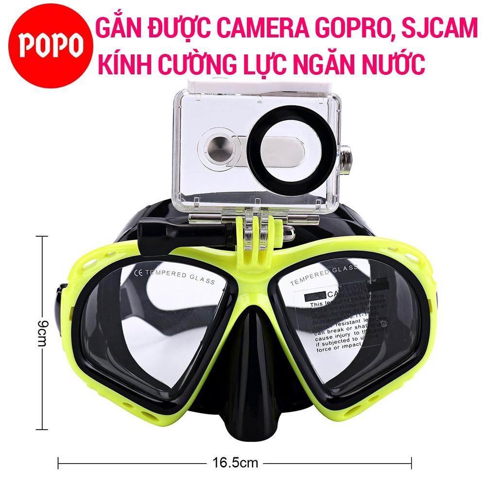 Kính lặn Gopro, MẮT KÍNH CƯỜNG LỰC gắn được GOPRO, SJCAM, Camera hành trình - POPO Sports