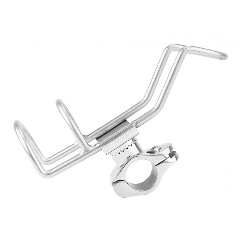 2X Stainless Steel Fishing Rod Bracket Kayak Boat Fishing Pole Mount
