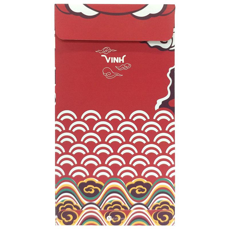 Bộ 5 Bao Lì Xì SDstationery Cát Niên Mỹ Ý - Nhật Tiến Vinh Hoa