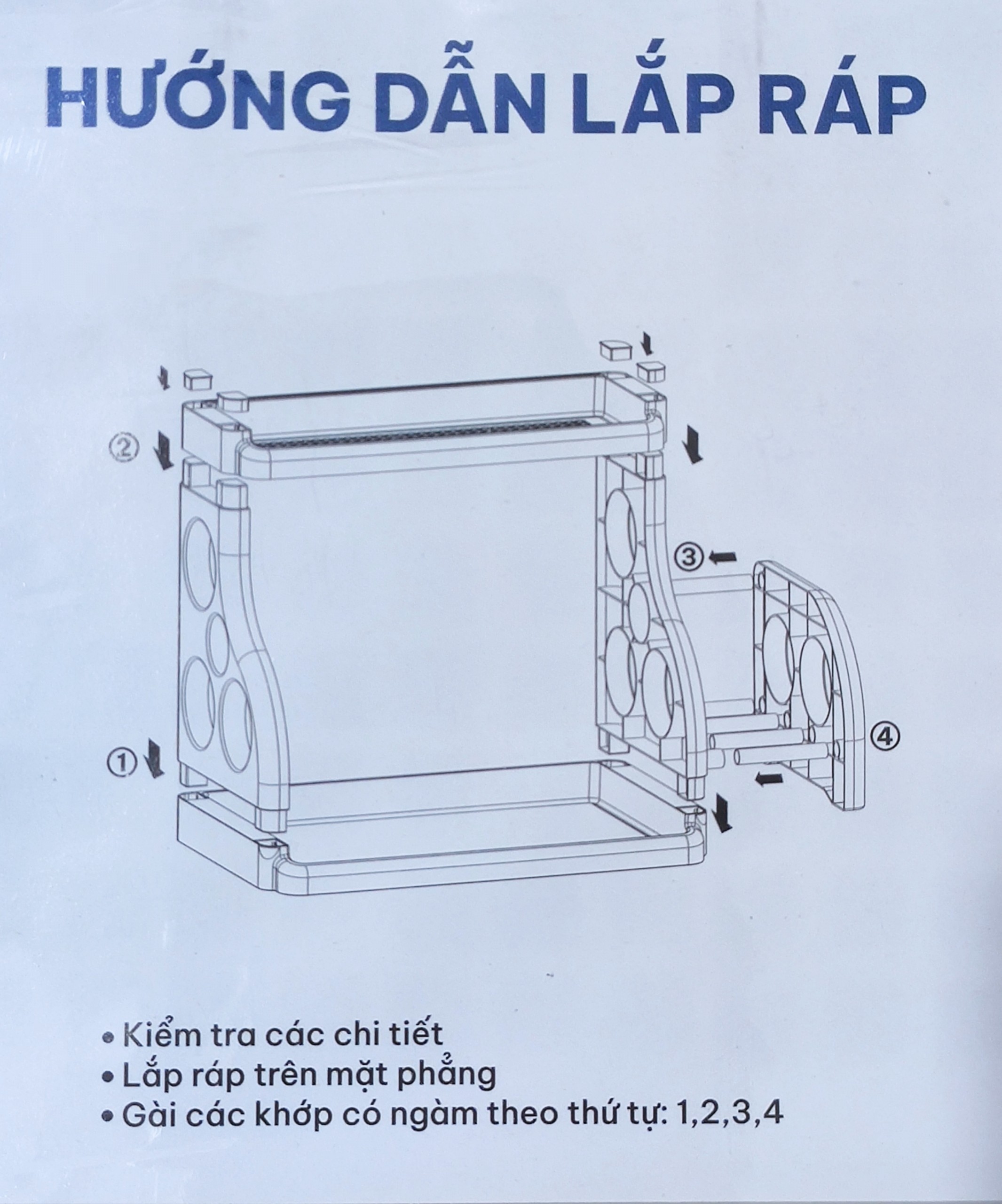 Kệ Gia Vị 3 Tầng Để Bàn Đa Năng Cao Cấp, Kệ nhà Bếp Có Khe cắm Dao Để Thớt Và Giỏ Đựng Đũa 