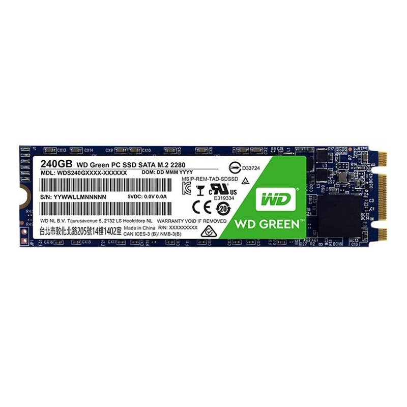 Ổ cứng SSD WD G2 240GB Chuẩn M.2 Green - Hàng Chính Hãng