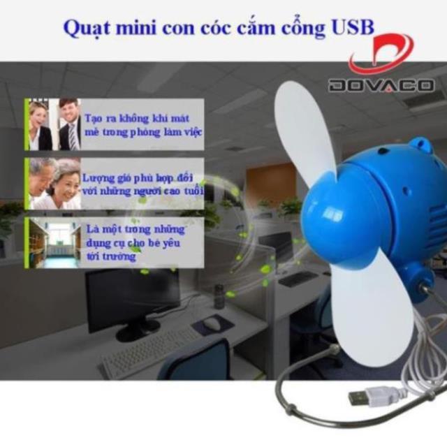 Quạt con cóc mini cắm cổng USB 5V ( giải nhiệt cho mùa hè )