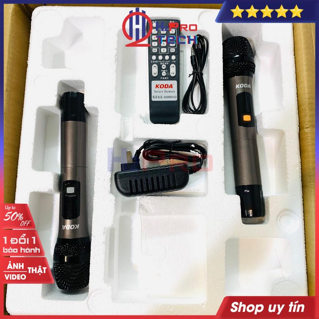 Loa di động karaoke bluetooth, loa kẹo kéo karaoke KODA KD-1221 bass 30-500W-hát cực hay, Tặng 2 mic ko dây-Shop H2pro-Hàng chính hãng