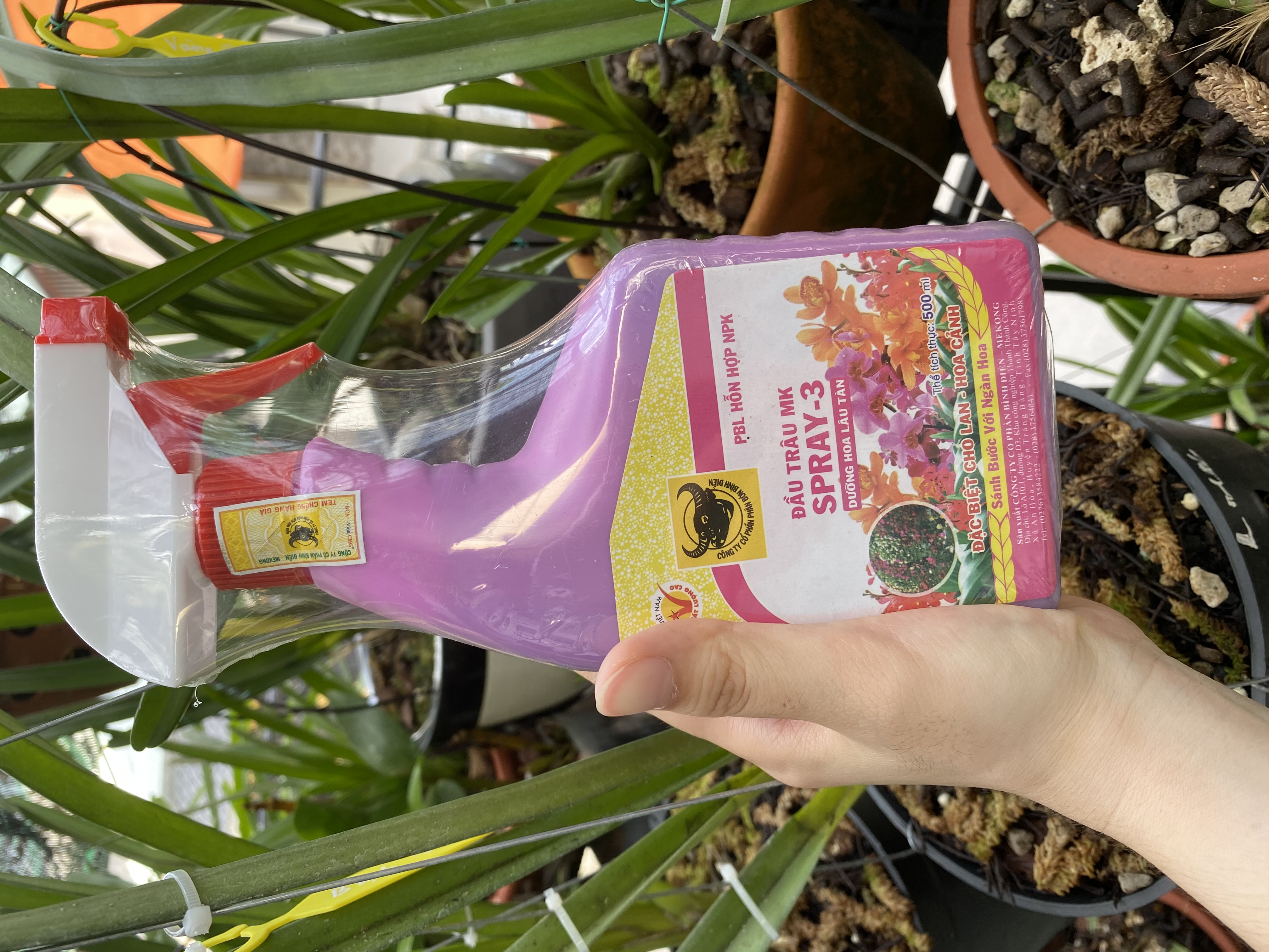 Bộ 3 loại PHÂN BÓN LÁ CAO CẤP ĐẦU TRÂU SPRAY 1 -SPRAY 2 -SPRAY 3 mỗi loại 500ML CHUYÊN HOA – CÂY KIỂNG