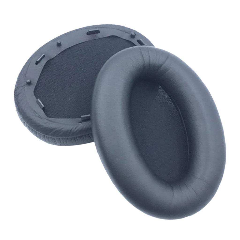 2Pcs Black Earpads Cushions Cover Replacement For  WH-1000XM3 Headphone