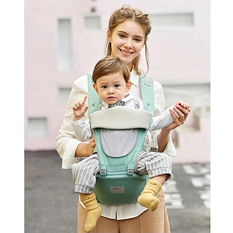 Ergonomic Em Bé Trẻ Sơ Sinh Hipseat Carrier Sling Mặt Trước Kangaroo Bé Bọc Ba Lô Tàu Sân Bay Cho Du Lịch Cho Bé 0-36 M