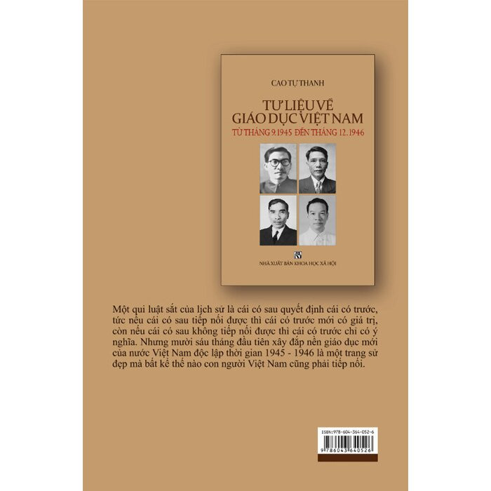 Tư Liệu Về Giáo Dục Việt Nam - Từ Tháng 9-1945 Đến Tháng 12-1946 -  Cao Tự Thanh - (Bìa Cứng)