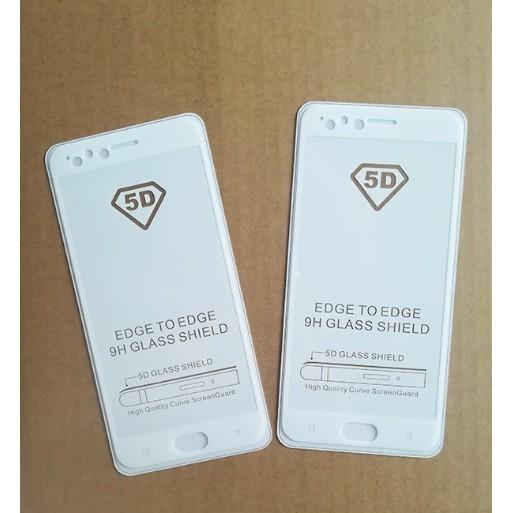 Kính cường lực 5D Full màn hình cho iPhone 6 6s 6 Plus 6s Plus 7 7 Plus 8 8 Plus X viền trắng