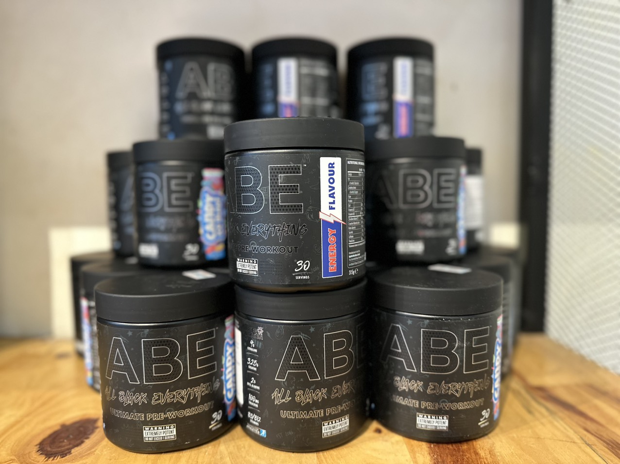 ABE Pre Workout - Applied Nutrition (30 Lần Dùng), Tăng Sức Mạnh Sức Bền, Tỉnh Táo Tập Trung Trước Tập